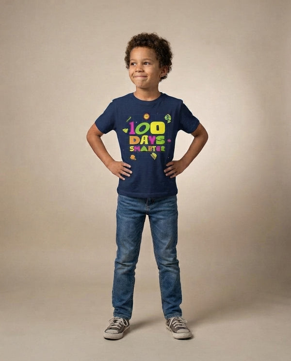 Tee Treat | Little Pea (Youth) | 100 Days of School (Navy)