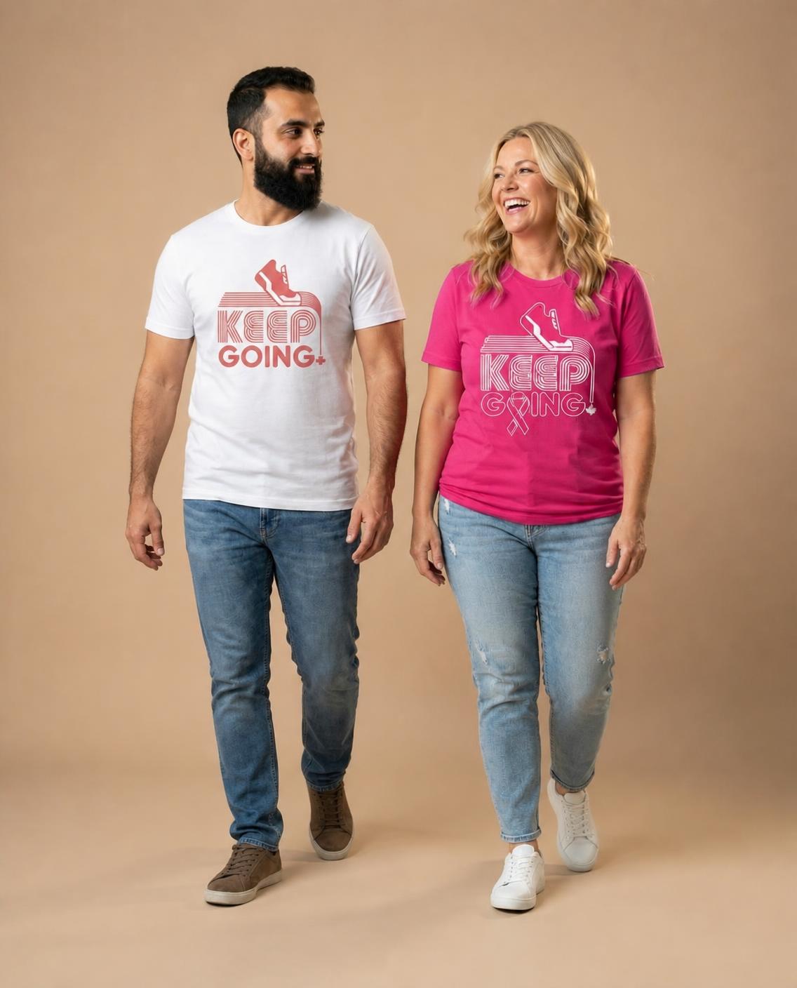 Purpose Tee | Keep Going (Pink) | Curvy Pea (Women's Cut)