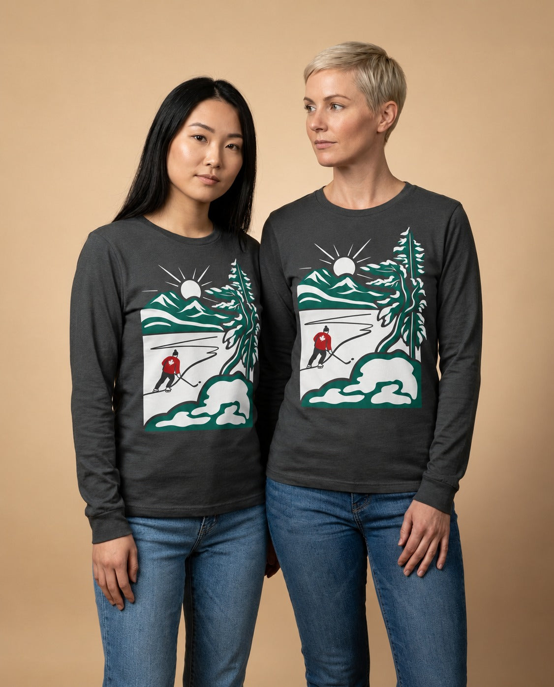 Tee Treat | Canada on Ice | Curvy Pea (Women's Cut)