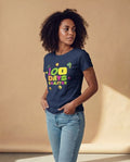 Tee Treat | Curvy Pea (Women's Cut) | 100 Days of School (Navy)