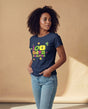 Tee Treat | Curvy Pea (Women's Cut) | 100 Days of School (Navy)