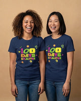 Tee Treat | Curvy Pea (Women's Cut) | 100 Days of School (Navy)