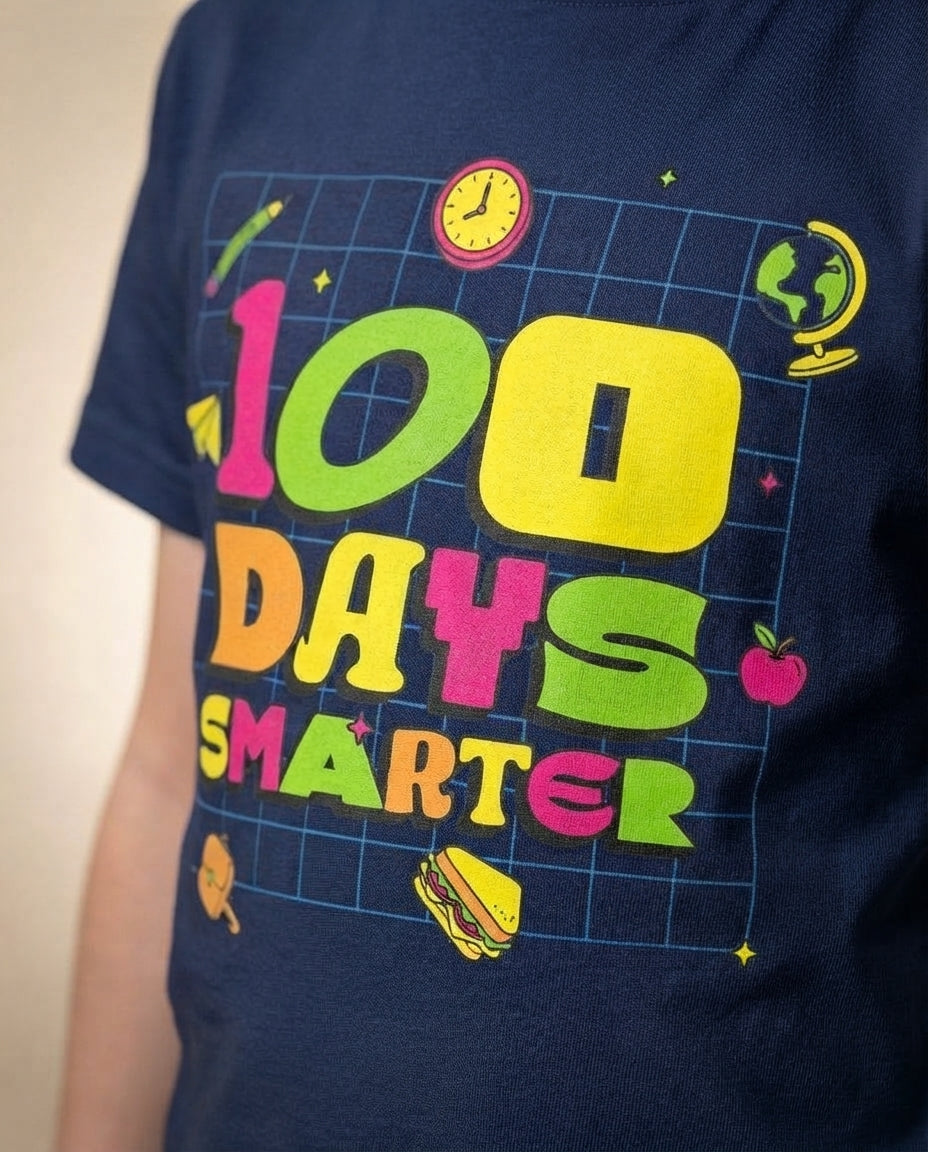 Tee Treat | Mini Pea (Toddler) | 100 Days of School (Navy)