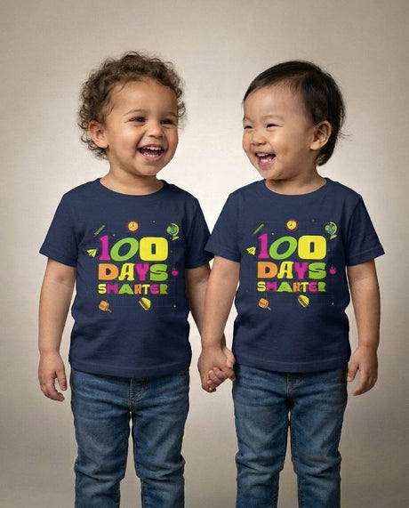 Tee Treat | Mini Pea (Toddler) | 100 Days of School (Navy)