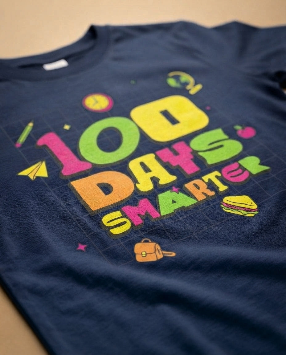 Tee Treat | Little Pea (Youth) | 100 Days of School (Navy)