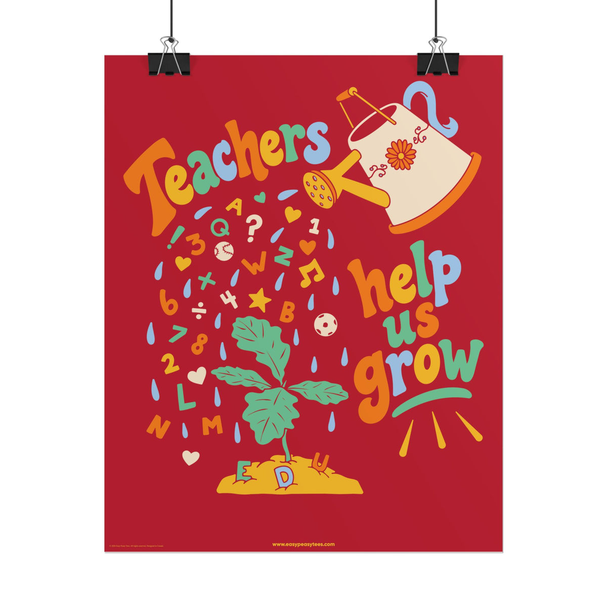 Poster | Celebrate Teachers | - Matte Art Poster (8×10 and 16×20)