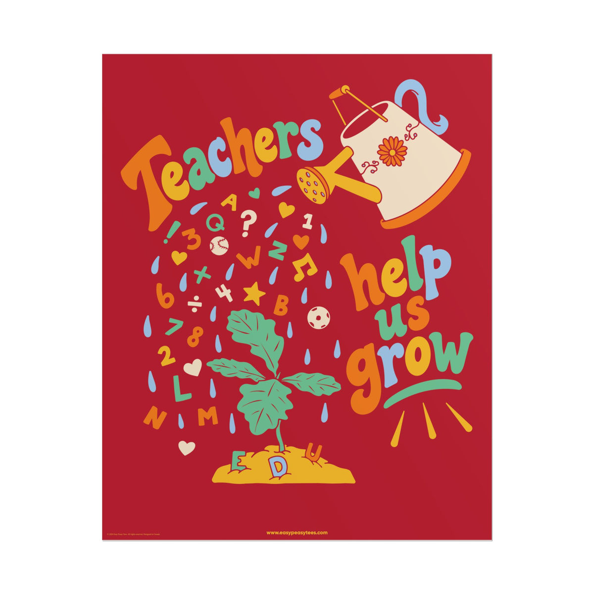 Poster | Celebrate Teachers | - Matte Art Poster (8×10 and 16×20)