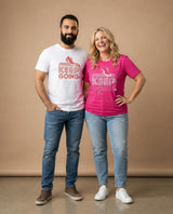 Purpose Tee | Keep Going (Pink) | Curvy Pea (Women's Cut)