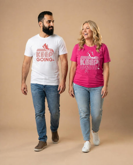 Purpose Tee | Keep Going (Pink) | Curvy Pea (Women's Cut)