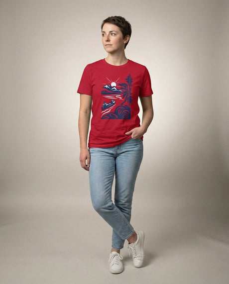canada on a female model