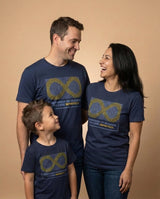 Neurodiversity Inclusion family in navy tees