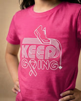 Purpose Tee | Keep Going (Pink) | Curvy Pea (Women's Cut)