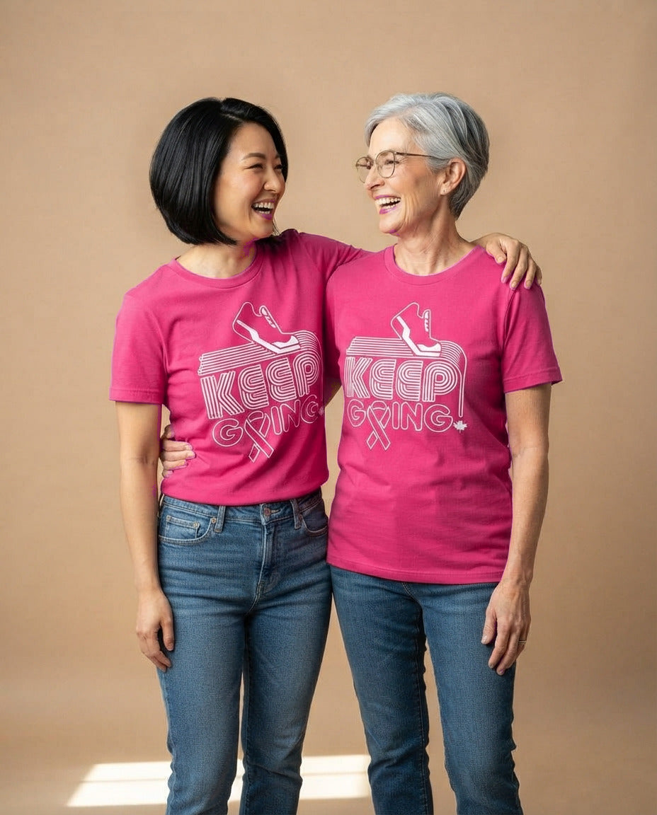 Purpose Tee | Keep Going (Pink) | Curvy Pea (Women's Cut)