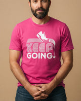 Purpose Tee | Big Pea (Unisex Adult) | Keep Going (Pink)