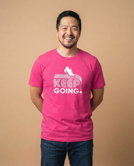Purpose Tee | Big Pea (Unisex Adult) | Keep Going (Pink)
