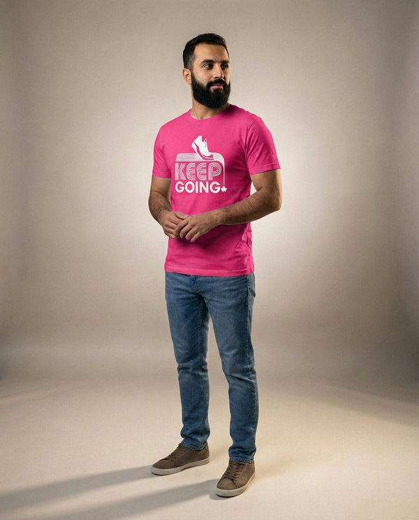 Purpose Tee | Big Pea (Unisex Adult) | Keep Going (Pink)