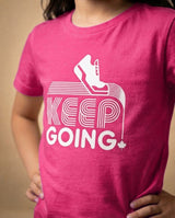 Purpose Tee | Curvy Pea (Women's Cut) | Keep Going (Pink)