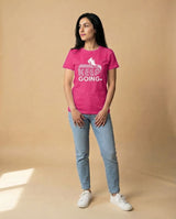 Purpose Tee | Curvy Pea (Women's Cut) | Keep Going (Pink)