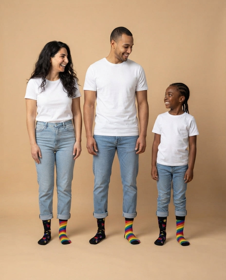 Pride Socks | Rainbow Mismatched Pair
